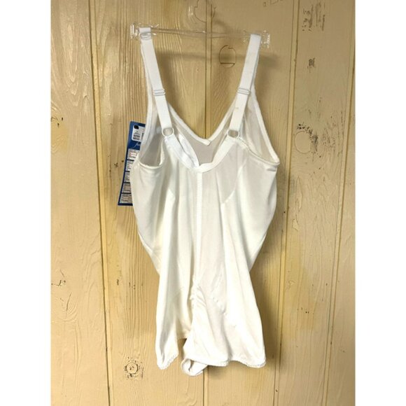 36C Long Tall Torso Shaper Shapewear White Extra Firm Control Compression NEW - Picture 8 of 15